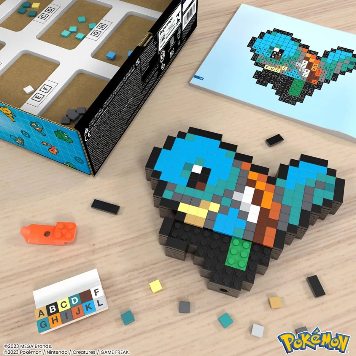 Mattel Pokémon Pixel Art Squirtle - Multicolor