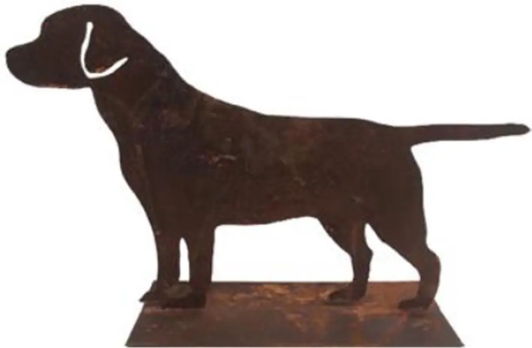 Mullrose Decoratieve Metal Hondenbeeld