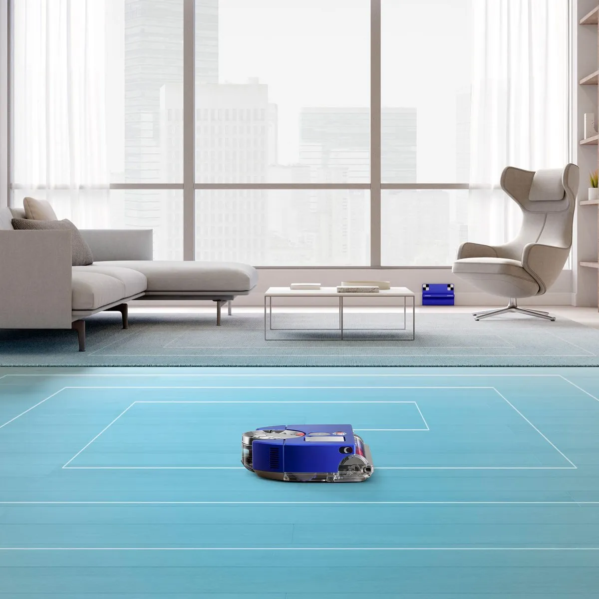 Dyson 360 Vis Nav Robotstofzuiger - Blauw/Rood/Zilver - afbeelding 6 van 6