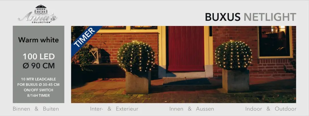 Anna's Collection Buxus Boomverlichting 2x Net