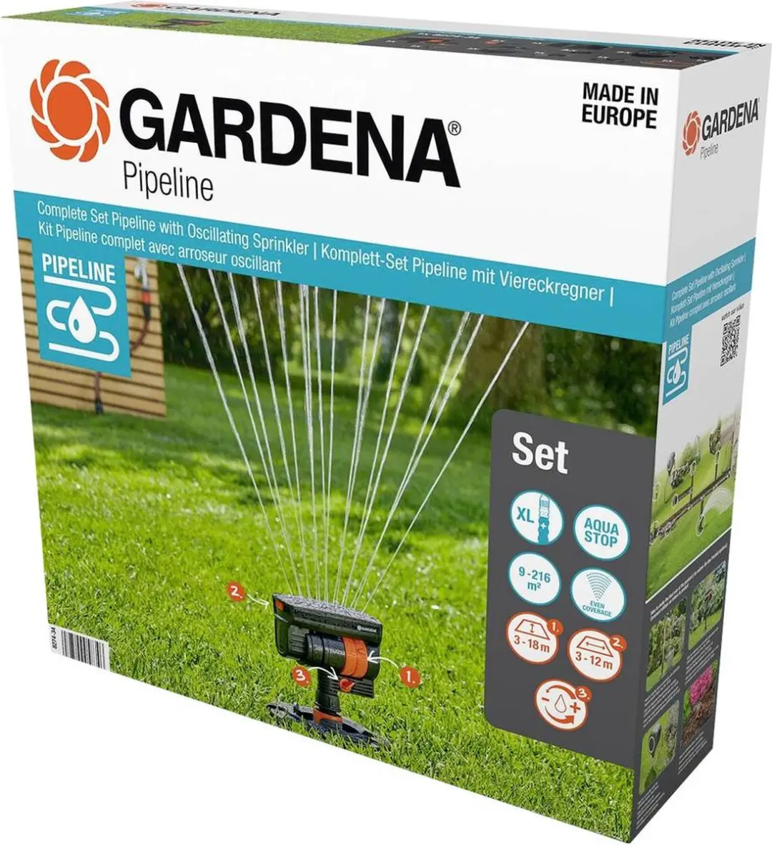 Gardena Complete Pipeline Startset - Zwartsproeier 2m