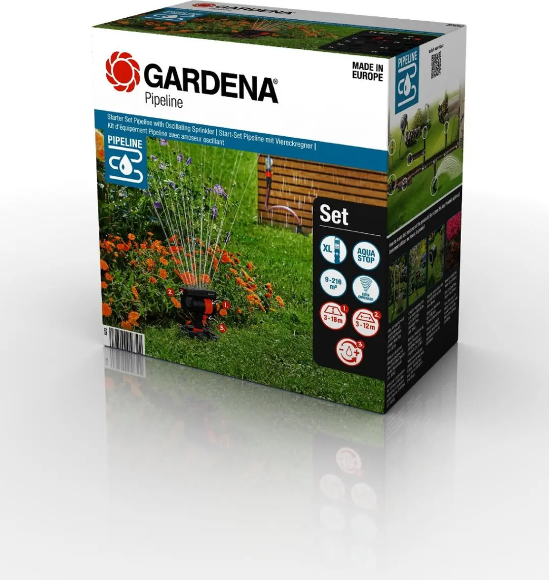 Gardena Complete Pipeline Startset - Zwartsproeier 2m
