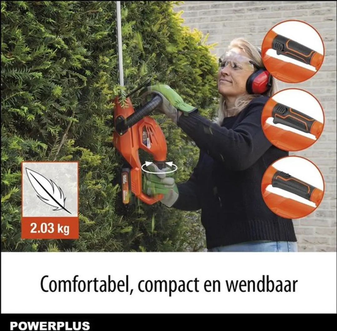 Powerplus Dual Power POWDPG7531 Accu-heggenschaar 20V - 580mm