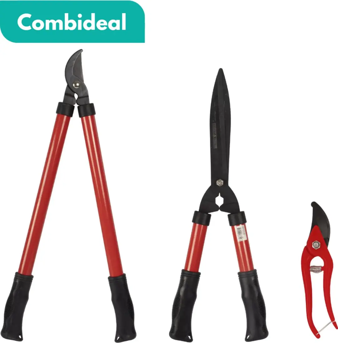 Talen Tools Snoeiset 3-delig - Takkenschaar Heggenschaar Snoeischaar Koolstofstaal