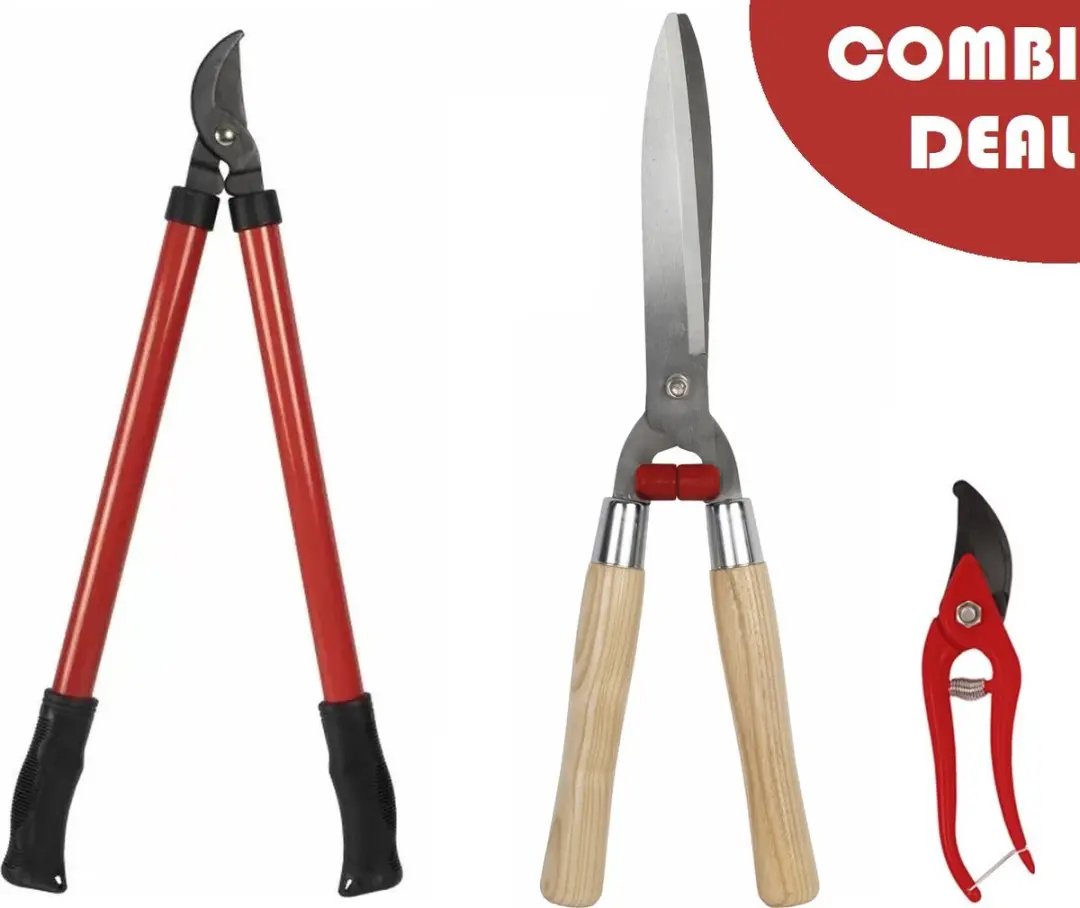 Talen Tools Snoeiset 3-delig - Takkenschaar Heggenschaar Snoeischaar Koolstofstaal