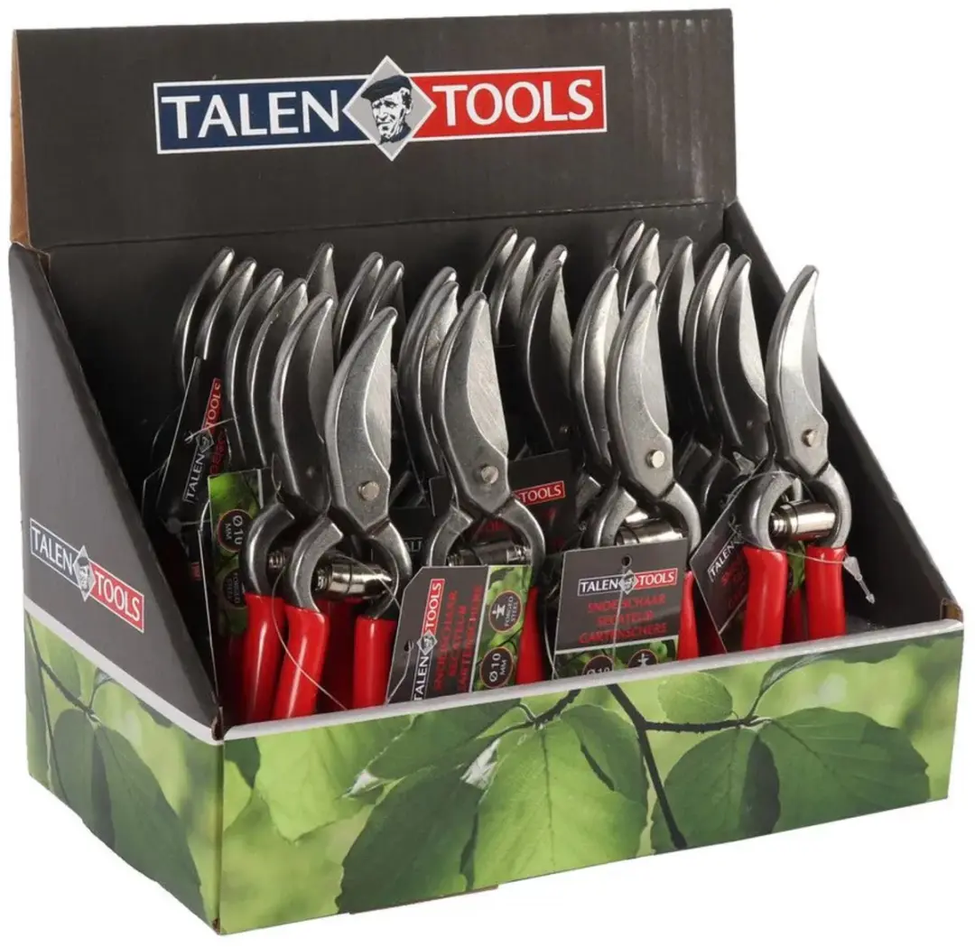Talen Tools Voorbijsnijdende Snoeischaar 14cm - Gesmeed staal - 24 Stuks