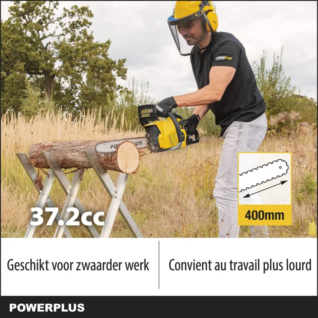 Powerplus POWXG10211 Benzine Kettingzaag 37.2cc