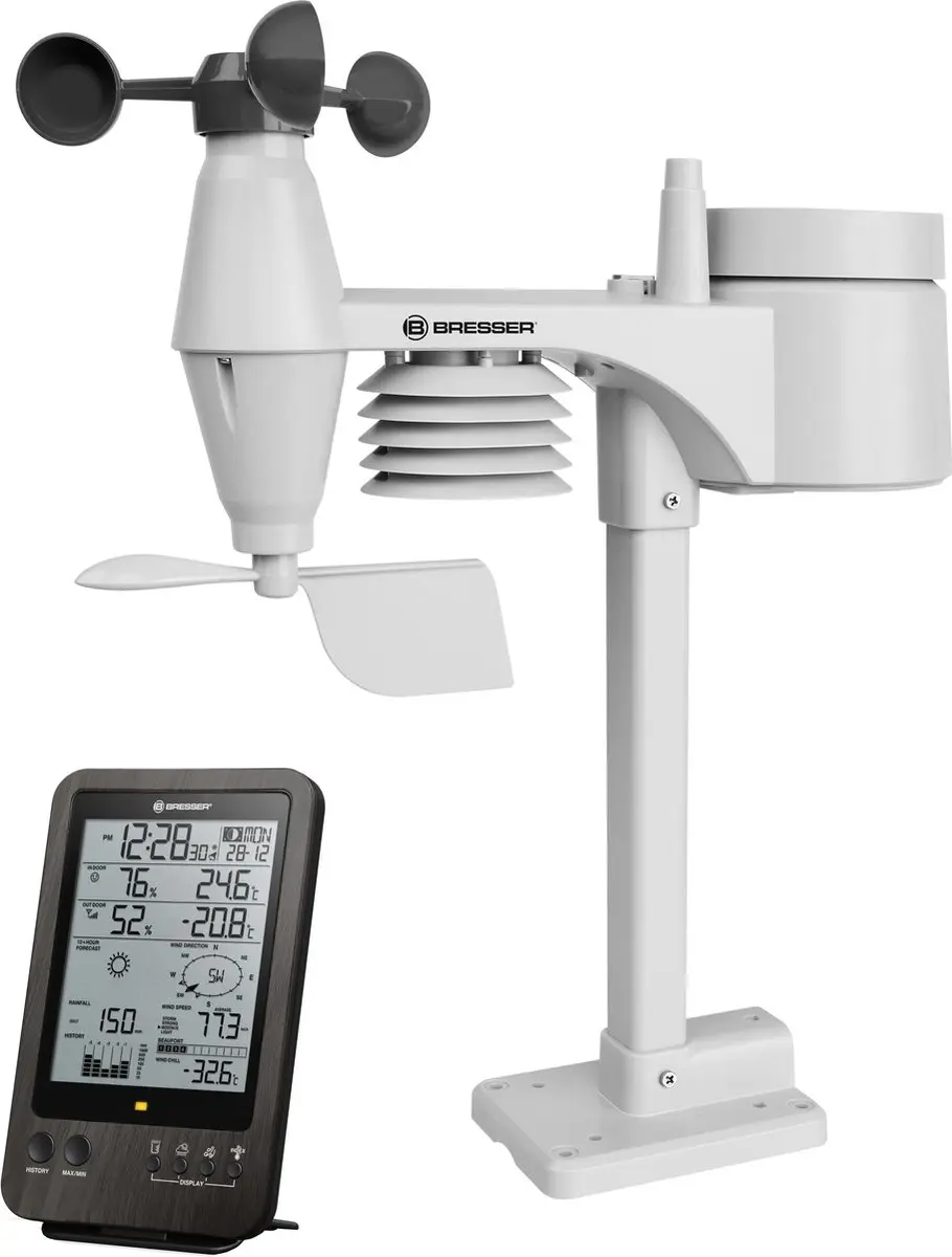 Bresser WTW 5-in-1 Weerstation - Zwart