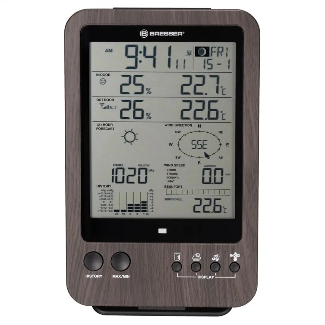 Bresser WTW 5-in-1 Weerstation - Zwart