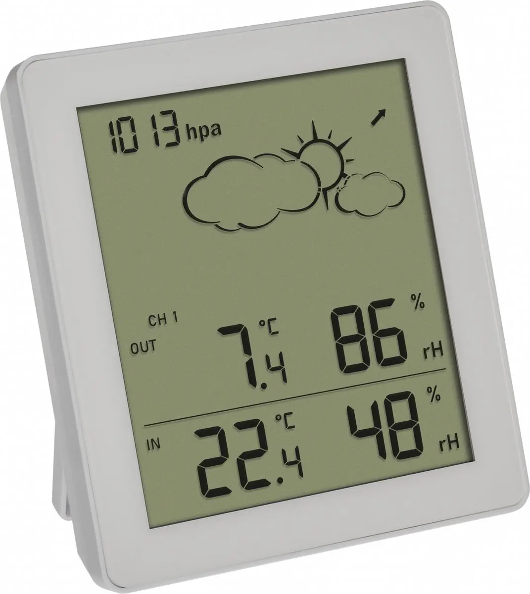 TFA Dostmann CLEAR 35.1168.02 Draadloos Weerstation - 12-24 uur Voorspelling - Wit