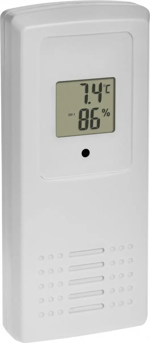 TFA Dostmann CLEAR 35.1168.02 Draadloos Weerstation - 12-24 uur Voorspelling - Wit