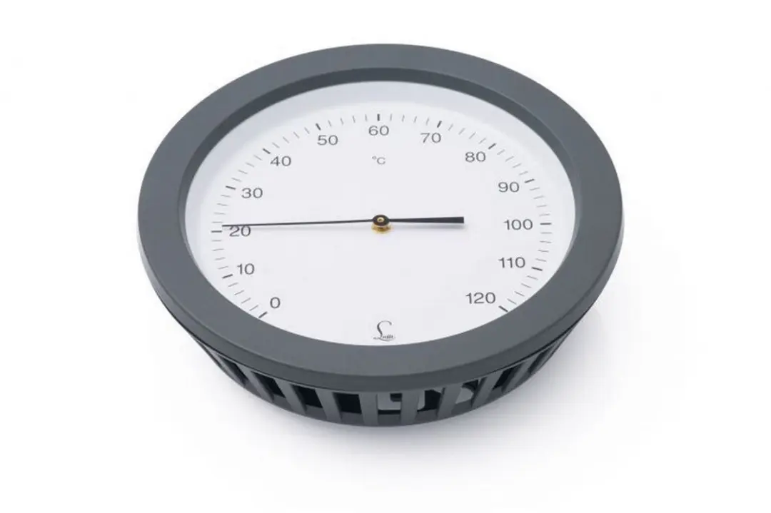 Fischer LUFFT Sauna-Thermometer 130mm - Wit/Zwart