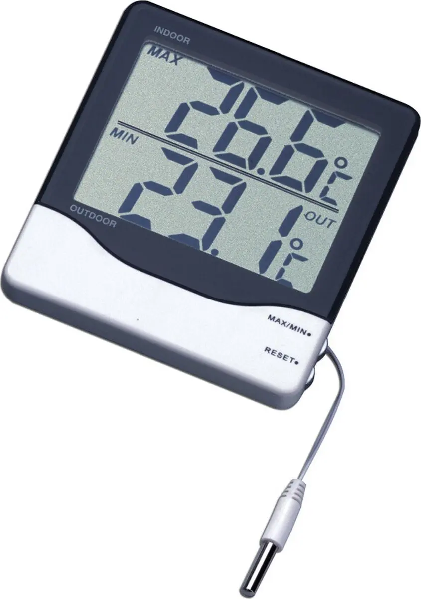 TFA Dostmann 30.1011 Horloge - Zwart/Wit