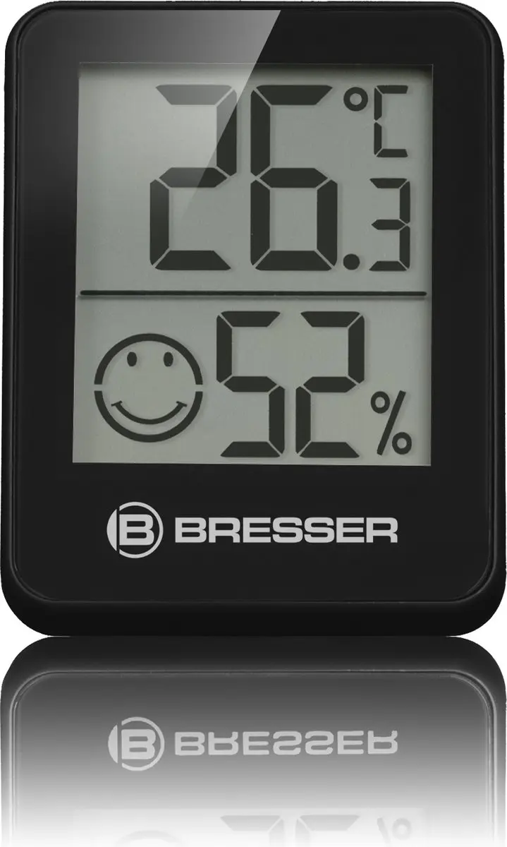 Bresser ClimaTemp Hygro Indicator Set 6 Thermo-/Hygrometers - Zwart