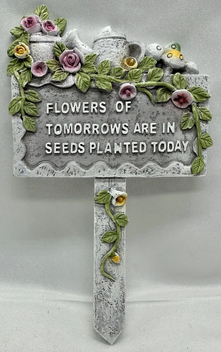Impuls Tuinsteker Polyresin Dierfiguur Meerkleurig Bloemen 19x12cm