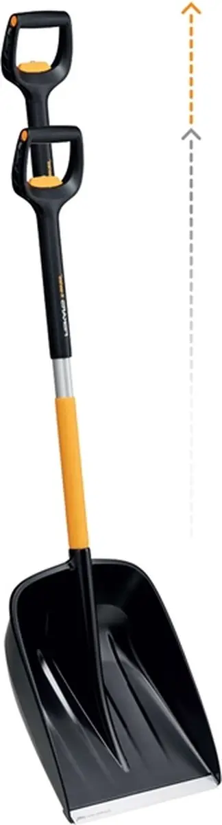 Fiskars X-Serie Telescopische Sneeuwschep 1057188 - Zwart