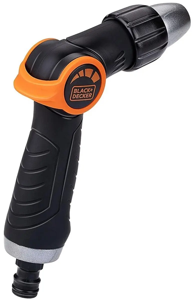 BLACK+DECKER Sproeikop 3 standen - Universeel - Zwart/ Oranje