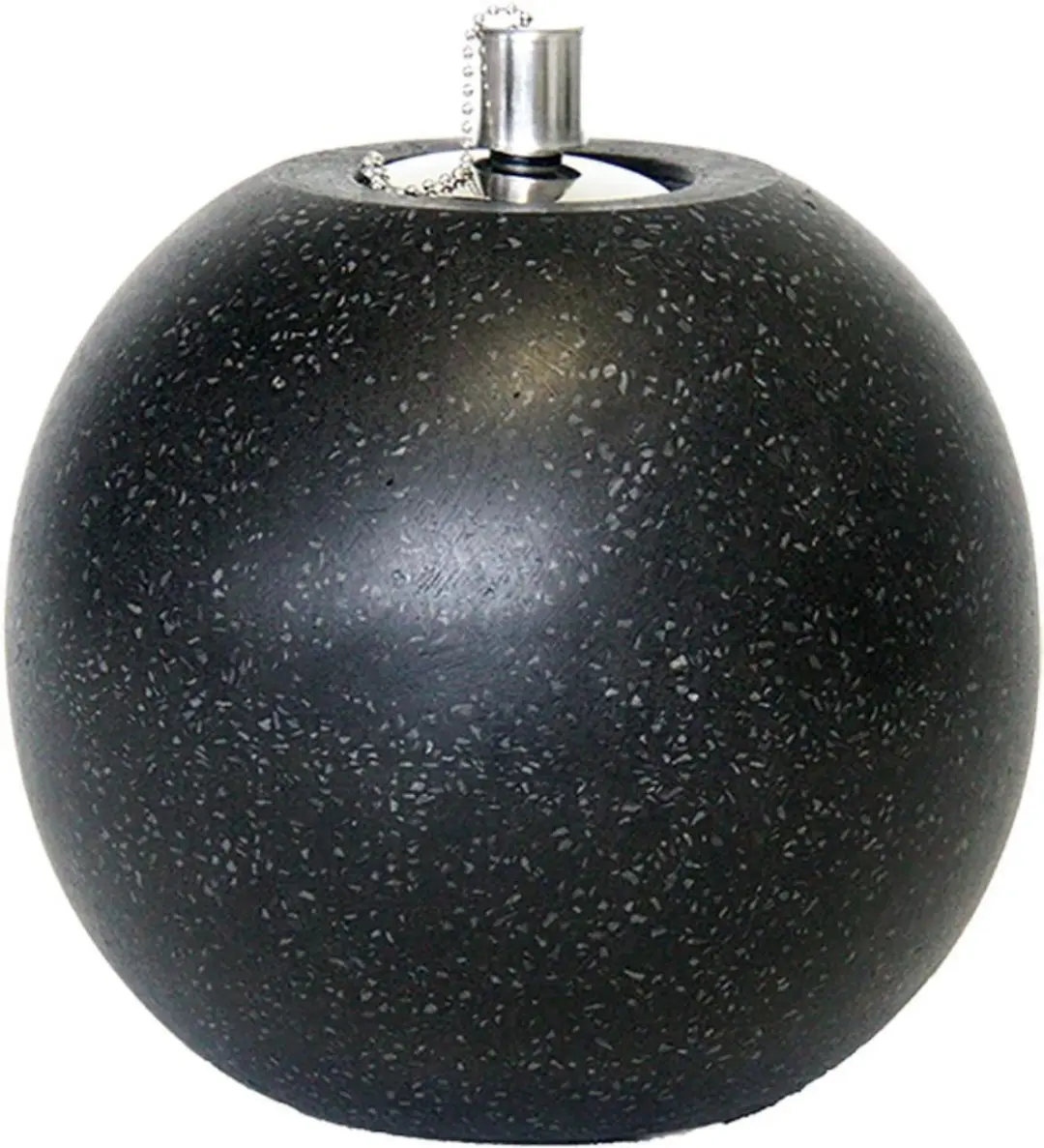 Esschert Design Olielamp Terrazzo L - 14x14x16cm - Zwart