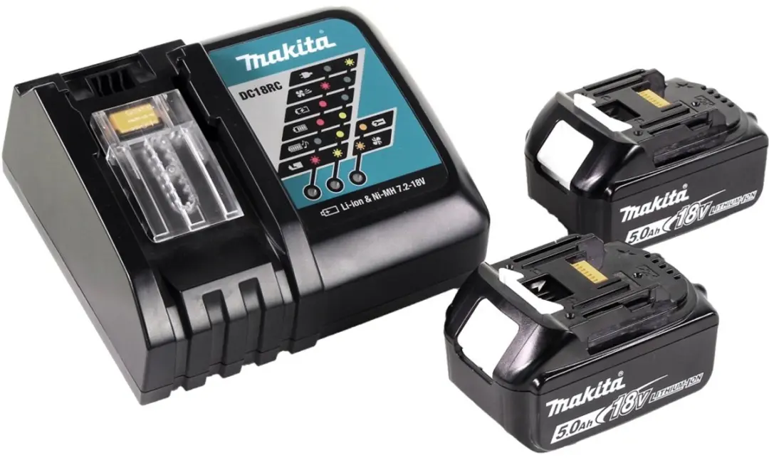 Makita DUB 362 RT Accubladblazerset - 2x 5.0Ah