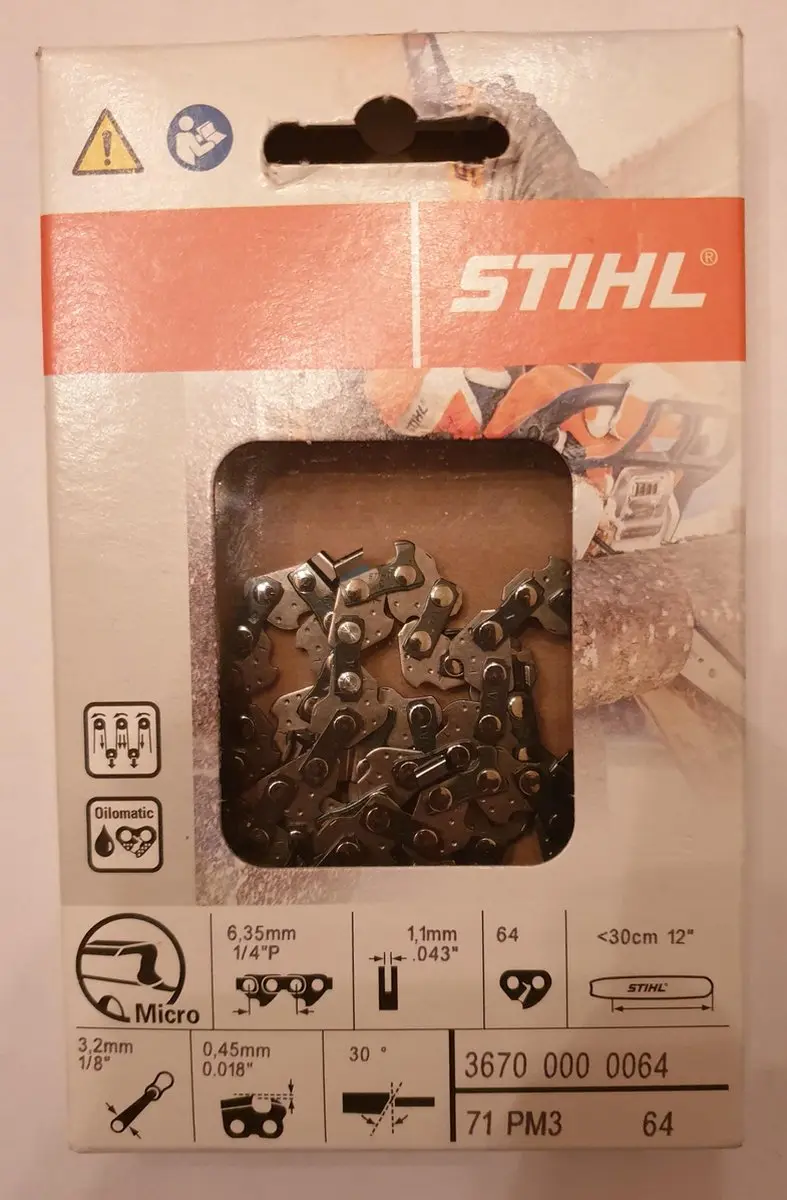Stihl Zaagketting 1/4" P Picco Micro 3 PM3 1,1mm - 30cm - 1 Stuk