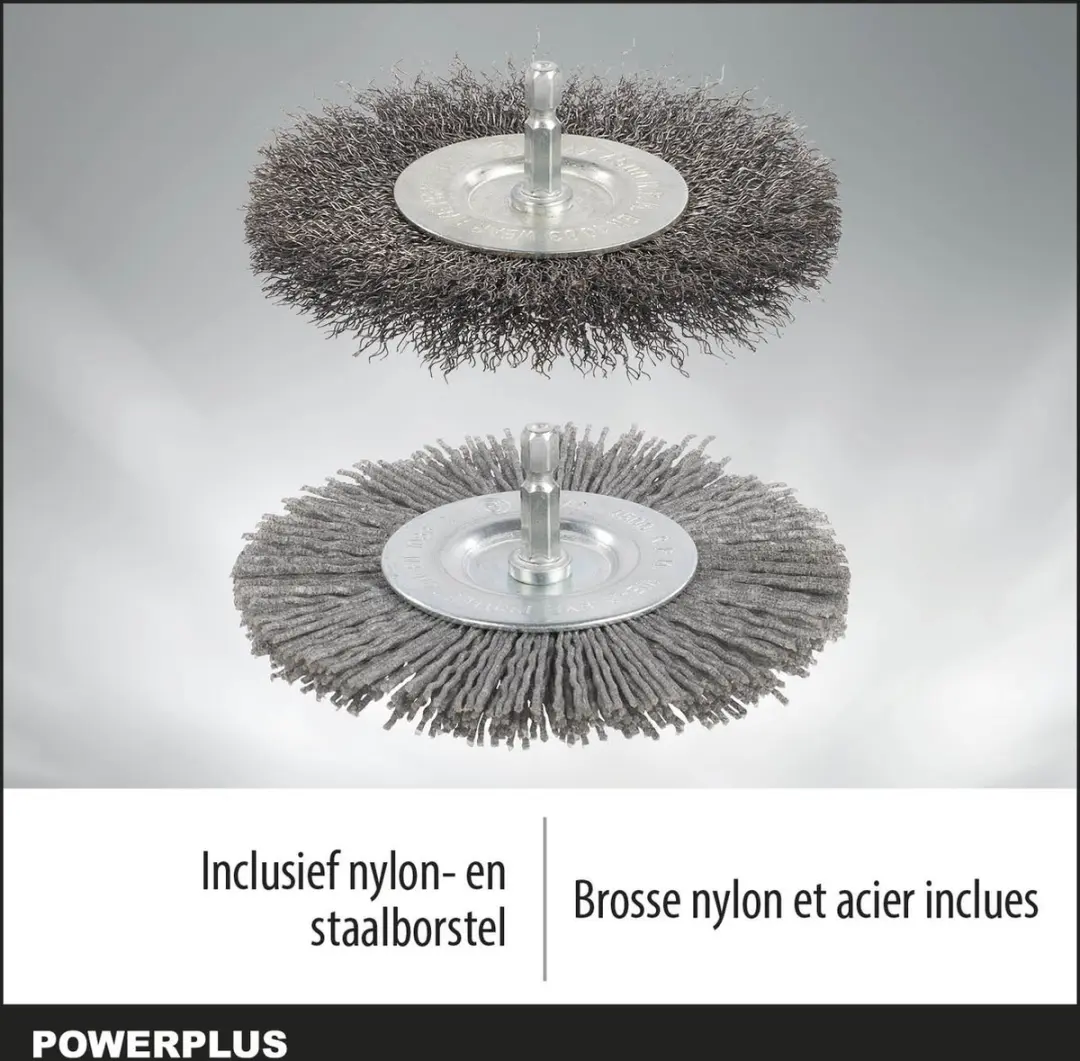 Powerplus Telescopische Onkruidverwijderaar - Nylon/Staalborstel
