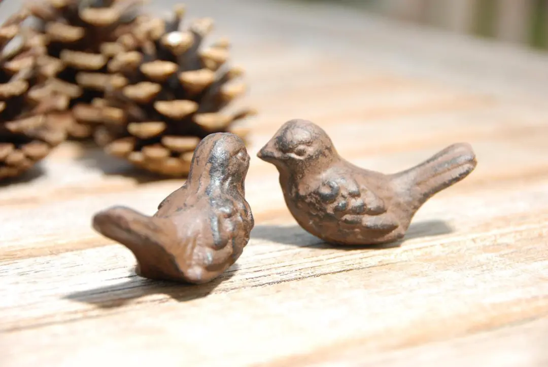 Esschert Design Vriendschap Vogels Gietijzer - Donkerbruin