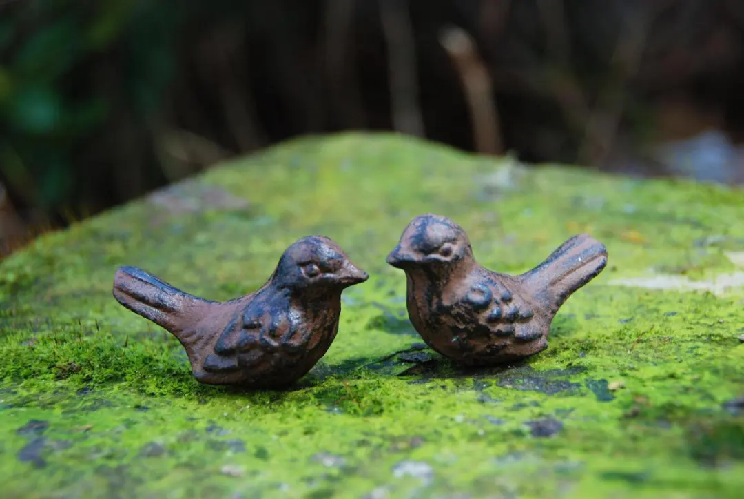 Esschert Design Vriendschap Vogels Gietijzer - Donkerbruin