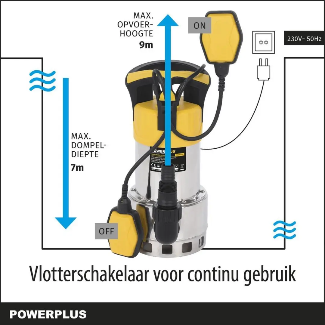Powerplus Dompelpomp POWXG9535 900W - 14.000 l/u