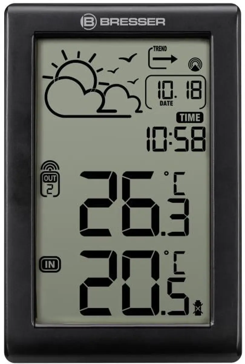 Bresser Meteo Temp W Weerstation - Thermo/Hygro Meter - Zwart - afbeelding 6 van 6
