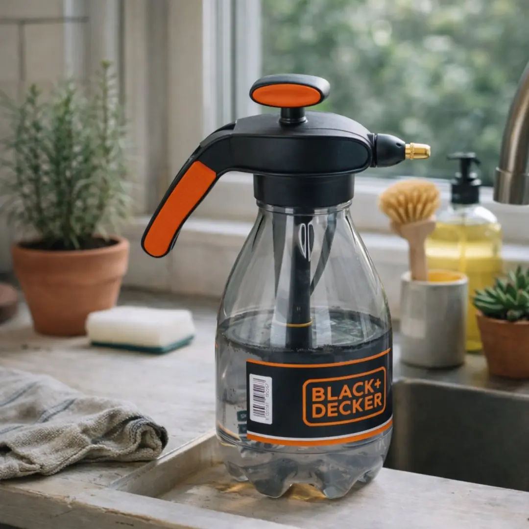BLACK+DECKER Plantenspuit 2L - Drukspuit Zwart Oranje