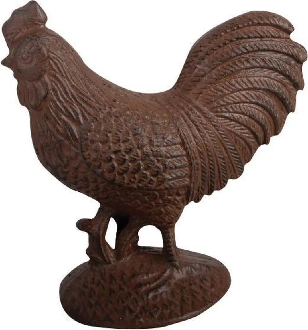 Esschert Design Haan Tuinbeeld - Gietijzer - Bruin