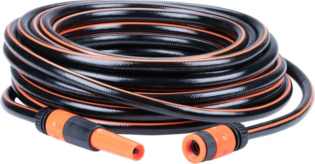 BLACK+DECKER Tuinslangset 20m - 5 Stuks - 6 Bar - Zwart/Oranje - afbeelding 6 van 6