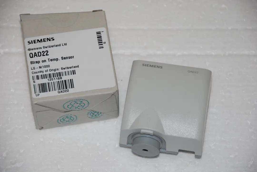 Siemens QAD22 Aanlegtemperatuuropnemer Ni1000 - Wit