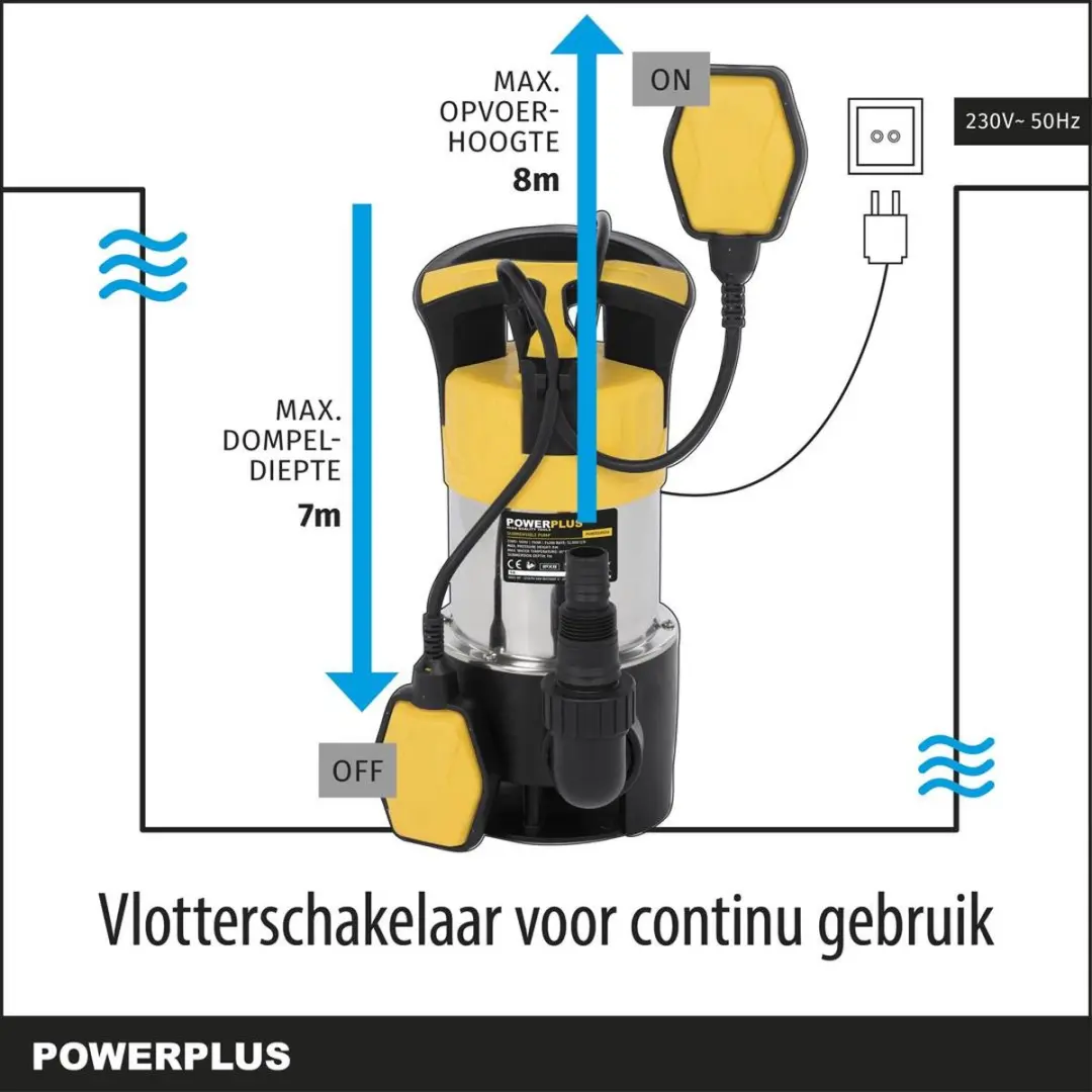 Powerplus Dompelpomp POWXG9524 750W - 12.500 l/u