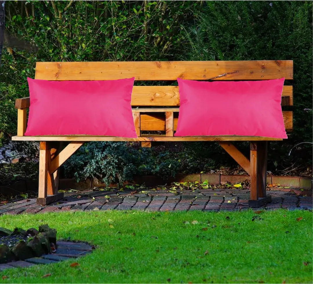 Anna's Collection Buiten Sierkussens Fuchsia - 2 Stuks 30x50cm