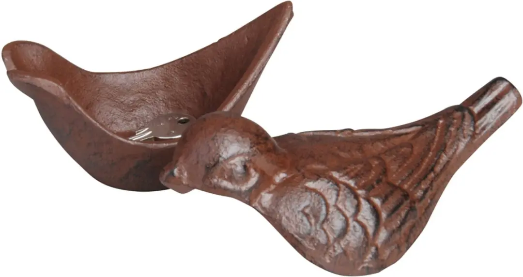Esschert Design Sleutelverstopdoosje LH166 - Vogel - Bruin