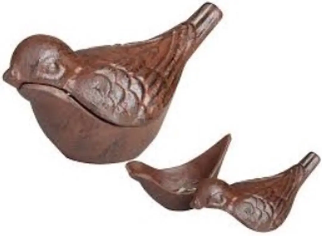 Esschert Design Sleutelverstopdoosje LH166 - Vogel - Bruin