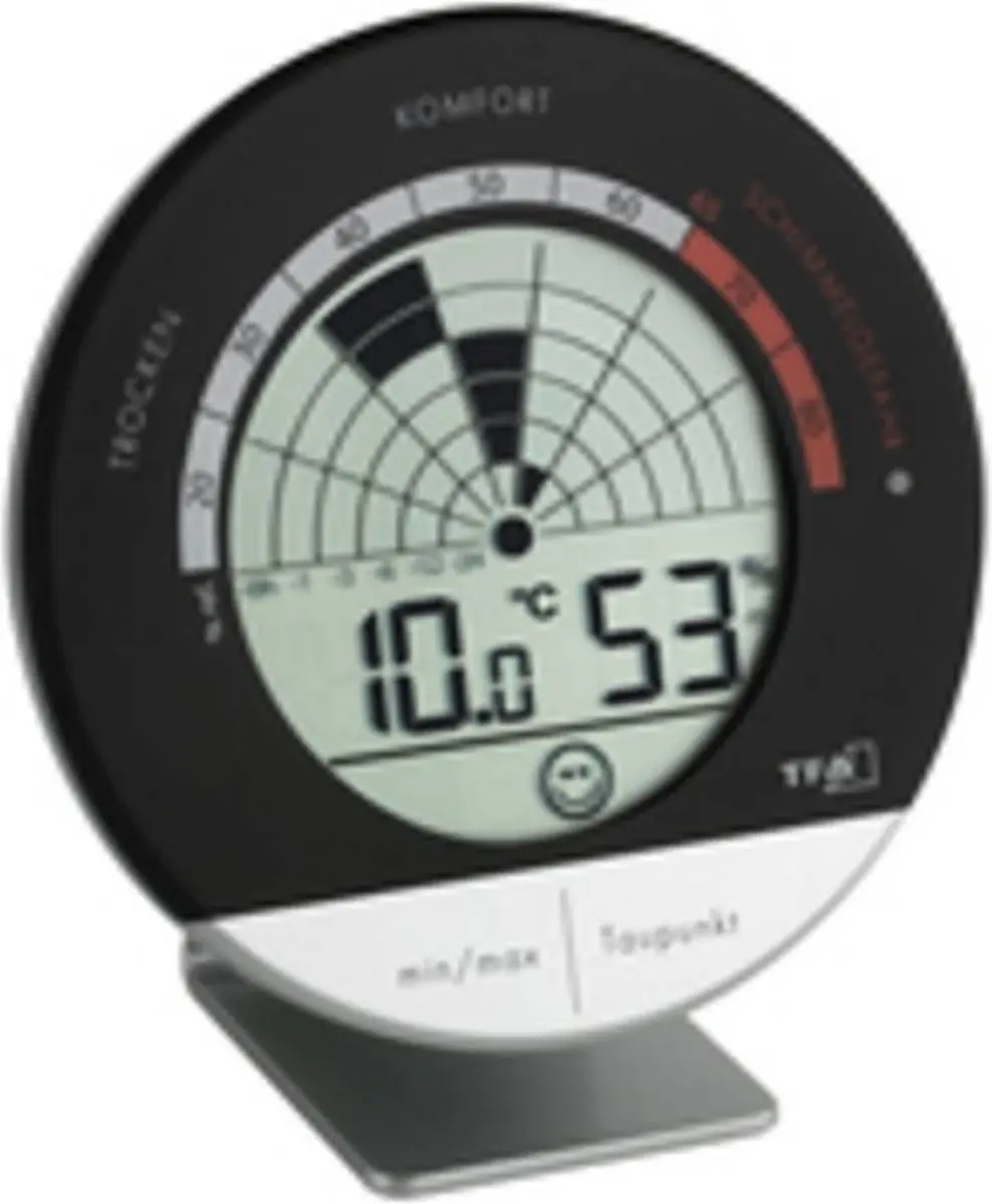 TFA Dostmann 30.5032 Schimmel Thermo-Hygrometer - Zwart