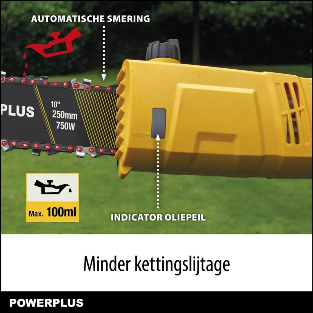 Powerplus POWXG1033 Telescopische Elektrische Kettingzaag 750W