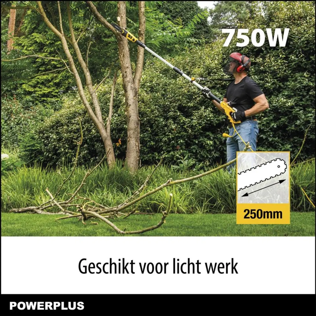 Powerplus POWXG1033 Telescopische Elektrische Kettingzaag 750W - afbeelding 6 van 6