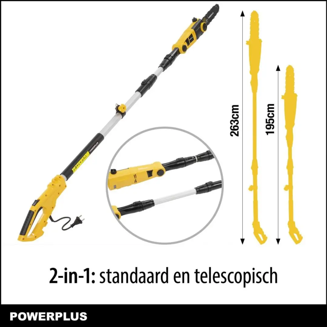 Powerplus POWXG1033 Telescopische Elektrische Kettingzaag 750W