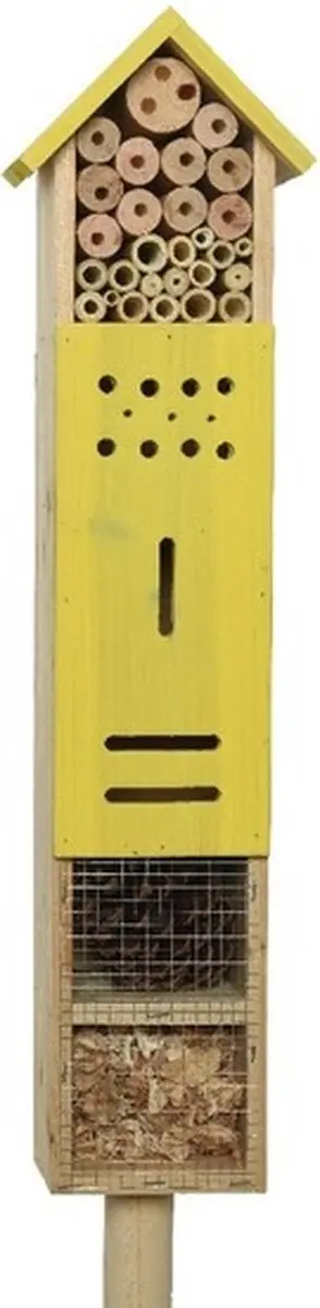 Decoris Insectenhotel Geel 118cm - 2 Stuks