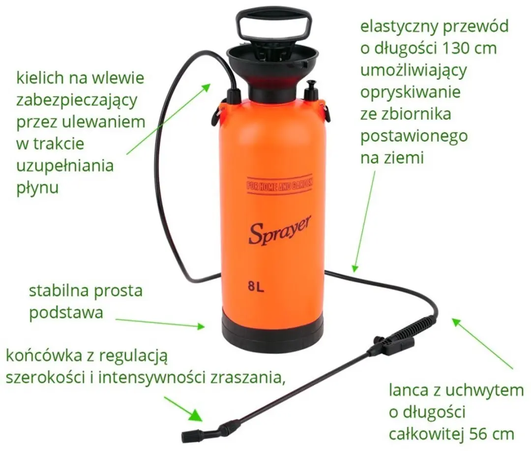 Toya Handmatige Druksproeier 8L