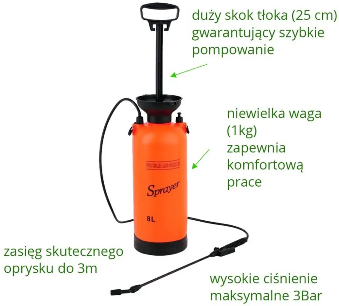 Toya Handmatige Druksproeier 8L