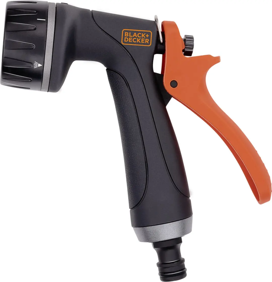 BLACK+DECKER Sproeikop 6 Standen - Universeel - Zwart/ Oranje