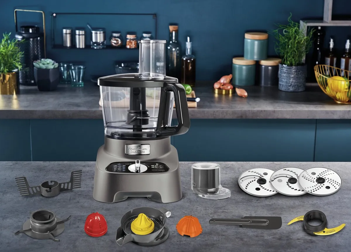 Moulinex FP825E10 Multifunctionele Robot 1000W - 3L - Grijs