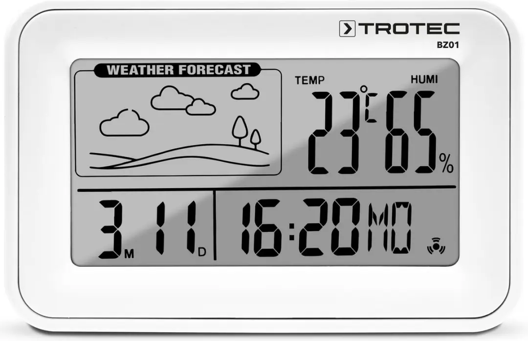 Trotec BZ01 Digitale Wekker met Weerstation