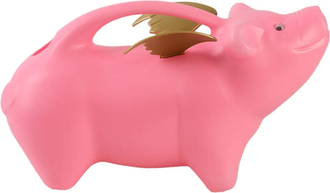 Esschert Design Gieter Vliegend Varken 2.15L - Roze