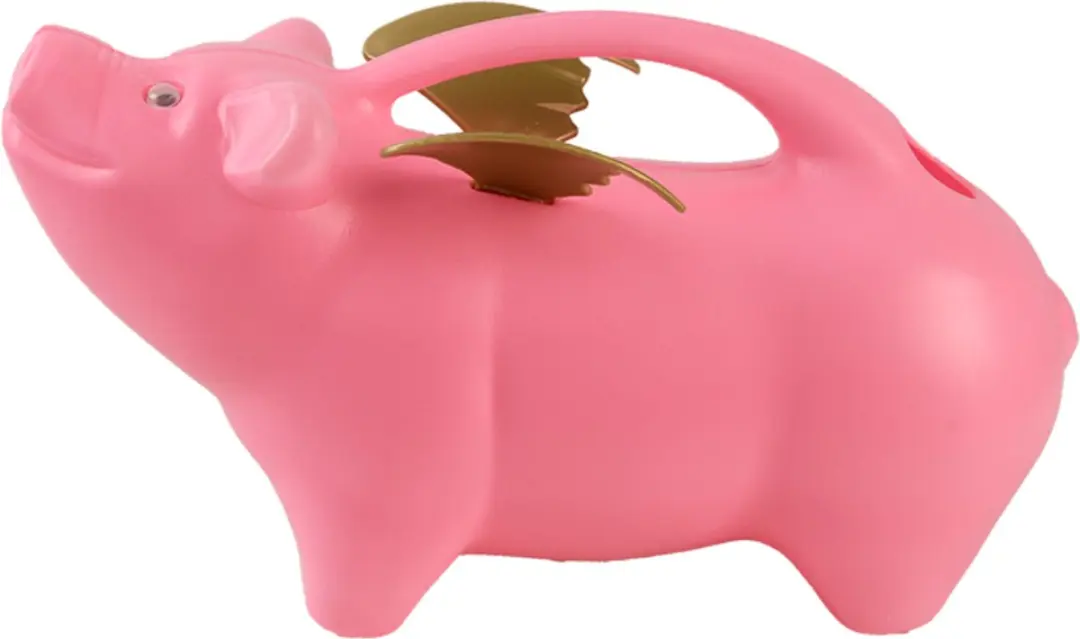 Esschert Design Gieter Vliegend Varken 2.15L - Roze - afbeelding 6 van 6