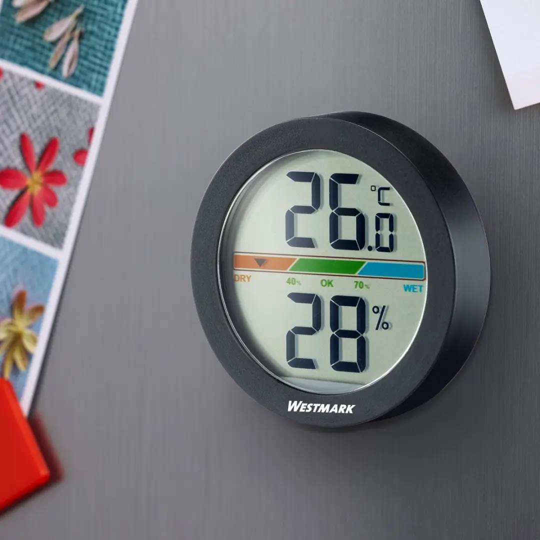 Westmark Thermometer Hygrometer - 3V CR2032 - Grijs